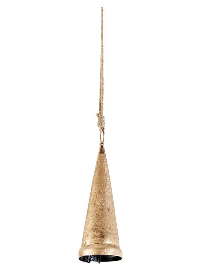 47th & Main Rustic Hanging Bells Gold Vintage Bell for Décor, Small, Cone - Image 1